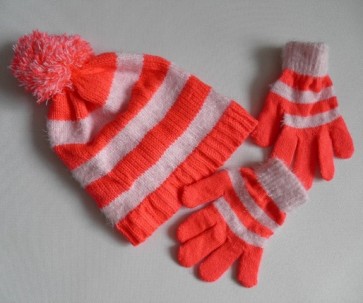 Комплект детский шапка перчатки