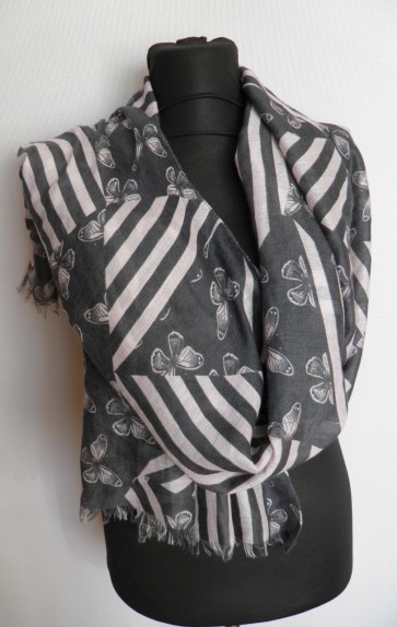 Шарф широкий палантин