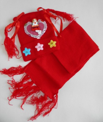 Комплект детский - шапка, шарф